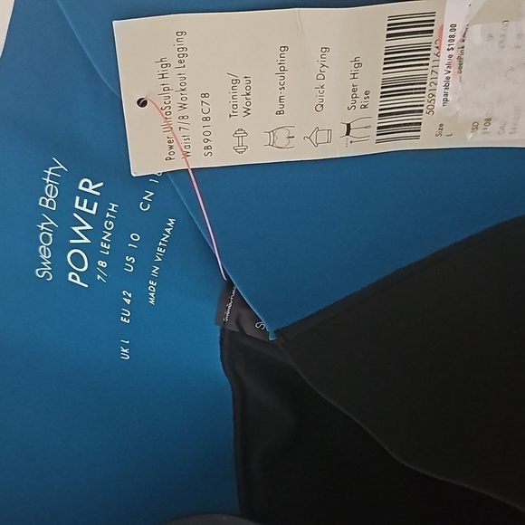 Sweaty Betty Power 7/8 Athletic Leggings Size 10 NWT‎ - Picture 10 of 11